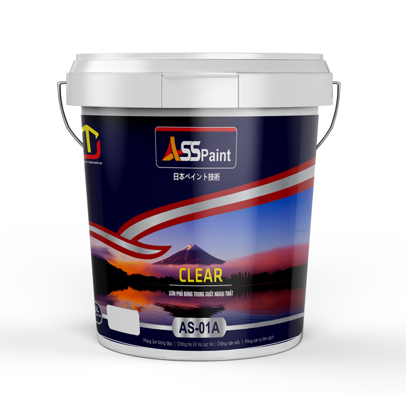 Sơn phủ bóng trong suốt ngoại thất