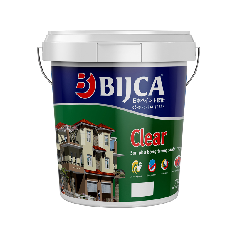 Sơn phủ bóng trong suốt ngoại thất