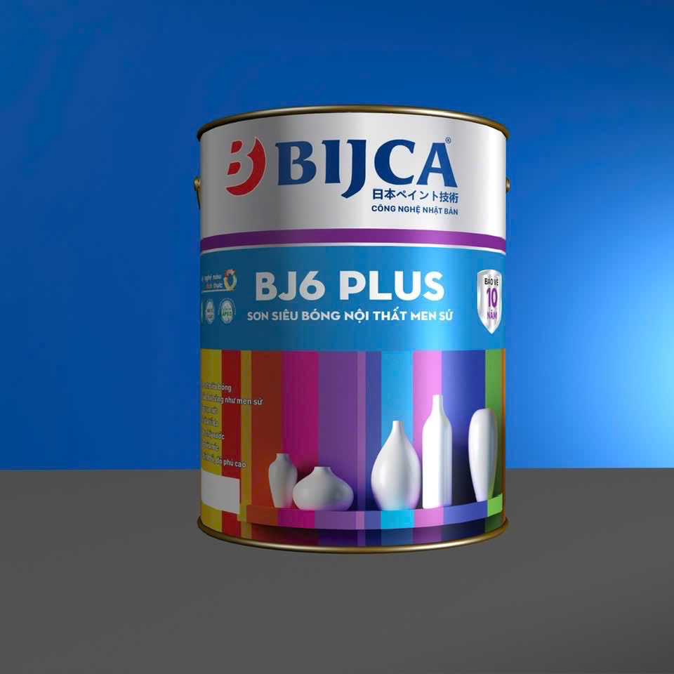 Sơn siêu bóng men sứ nội thất cao cấp BJ6 PLUS