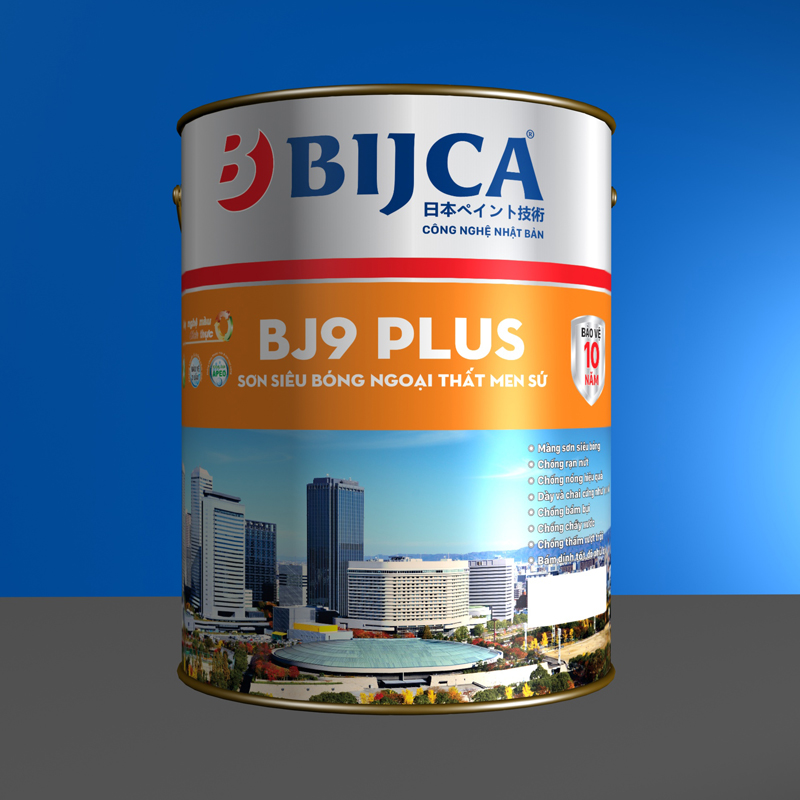 Sơn siêu bóng ngoại thất men sứ BJ9 PLUS